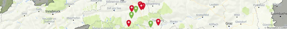 Map view for Pharmacies emergency services nearby Mariapfarr (Tamsweg, Salzburg)